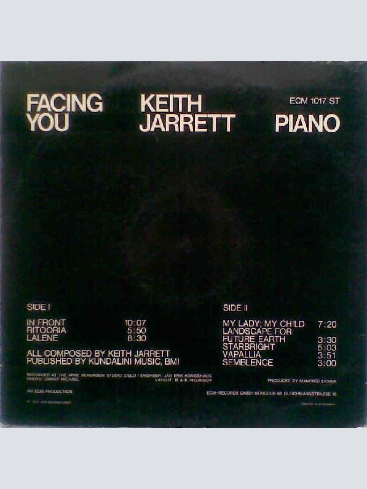Vinyl / Keith Jarrett - Facing You