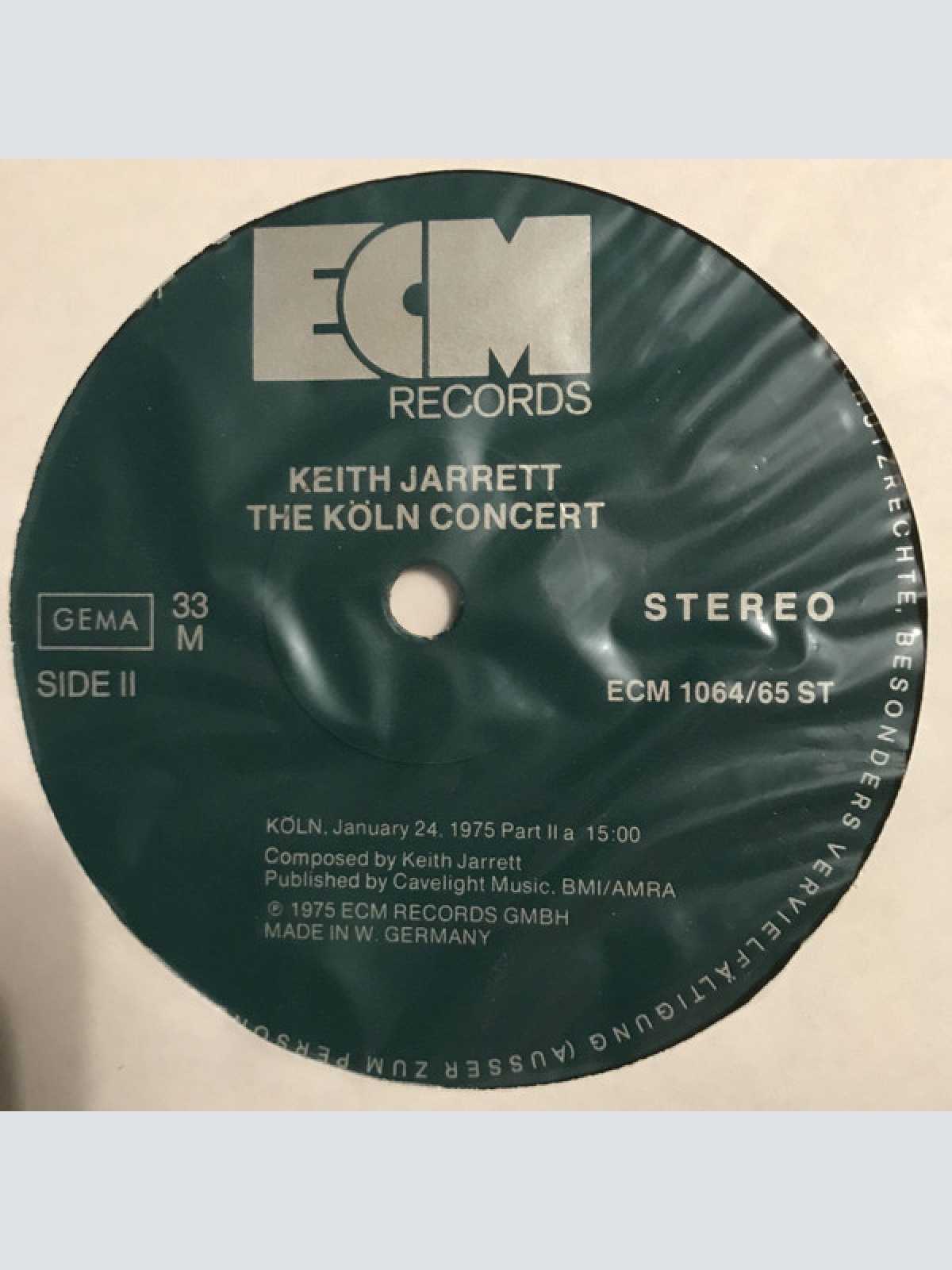 Vinyl / Keith Jarrett - The Köln Concert