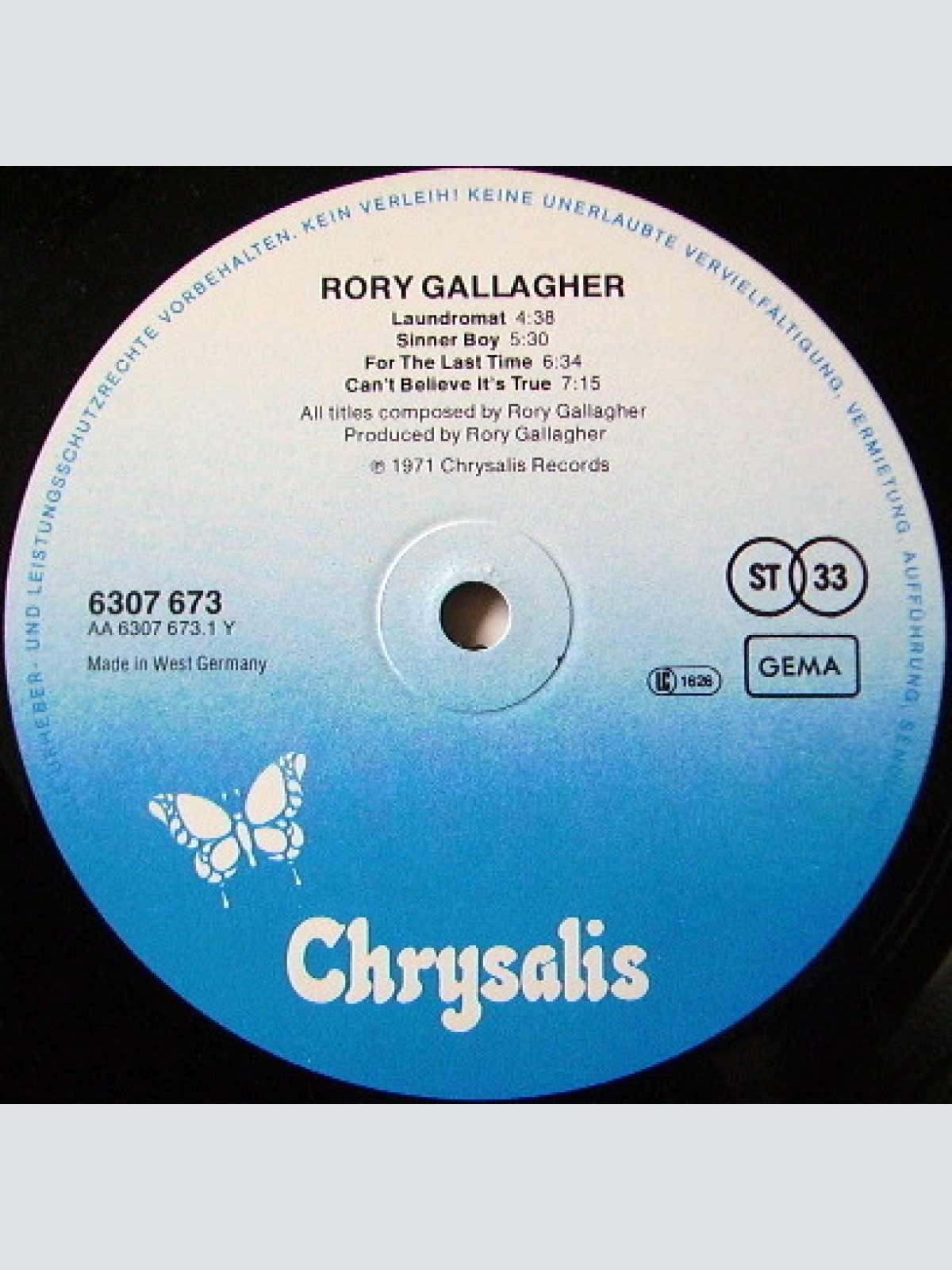 Vinyl / Rory Gallagher - Rory Gallagher
