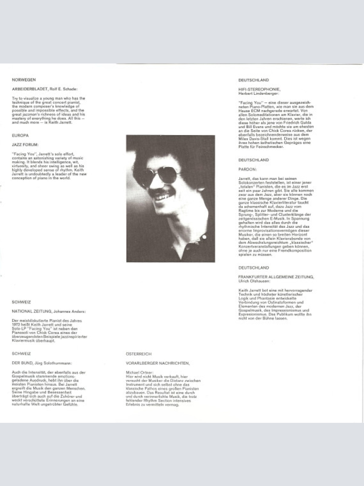 Vinyl / Keith Jarrett - Solo Concerts: Bremen / Lausanne