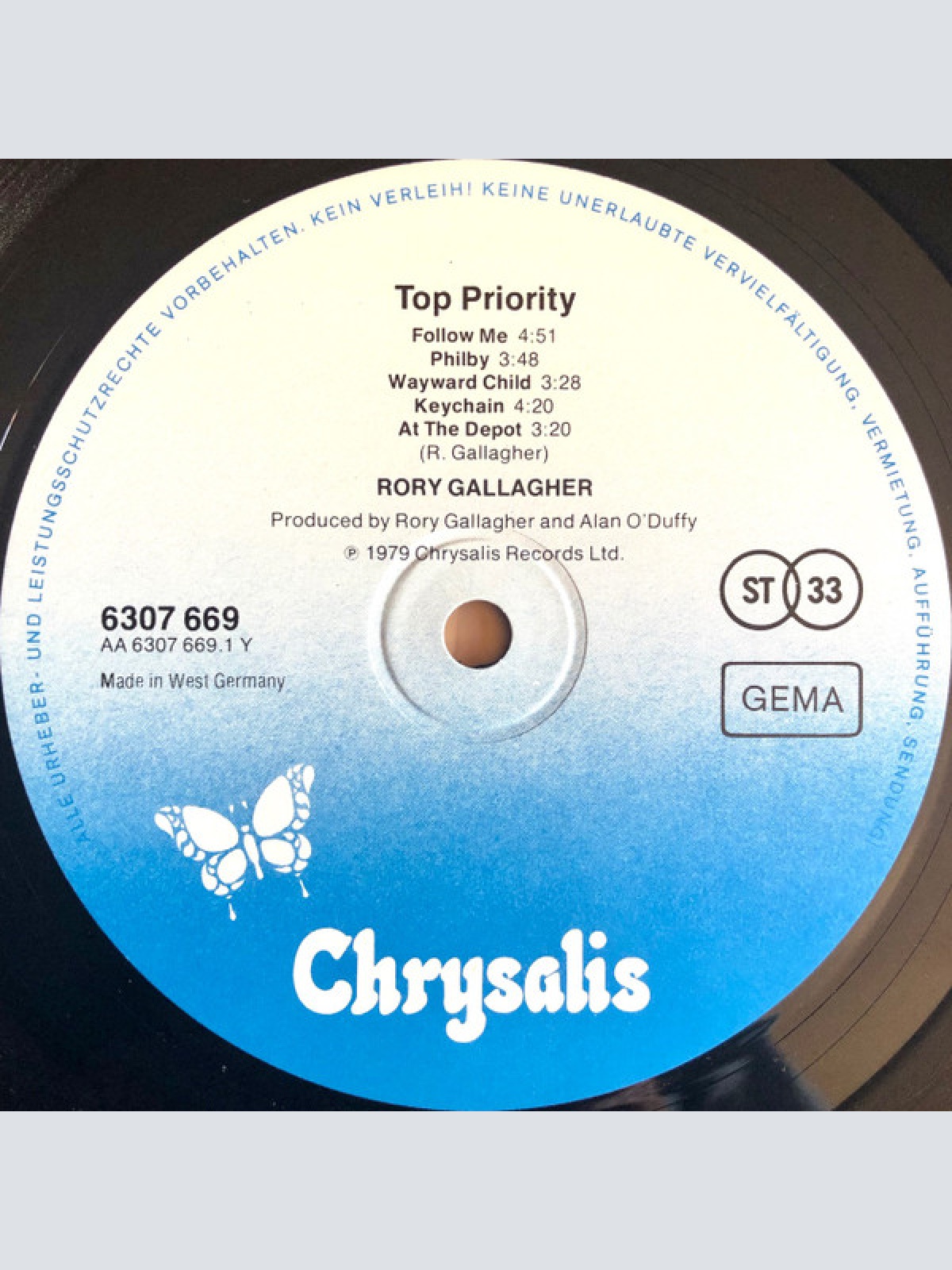 Vinyl / Rory Gallagher - Top Priority