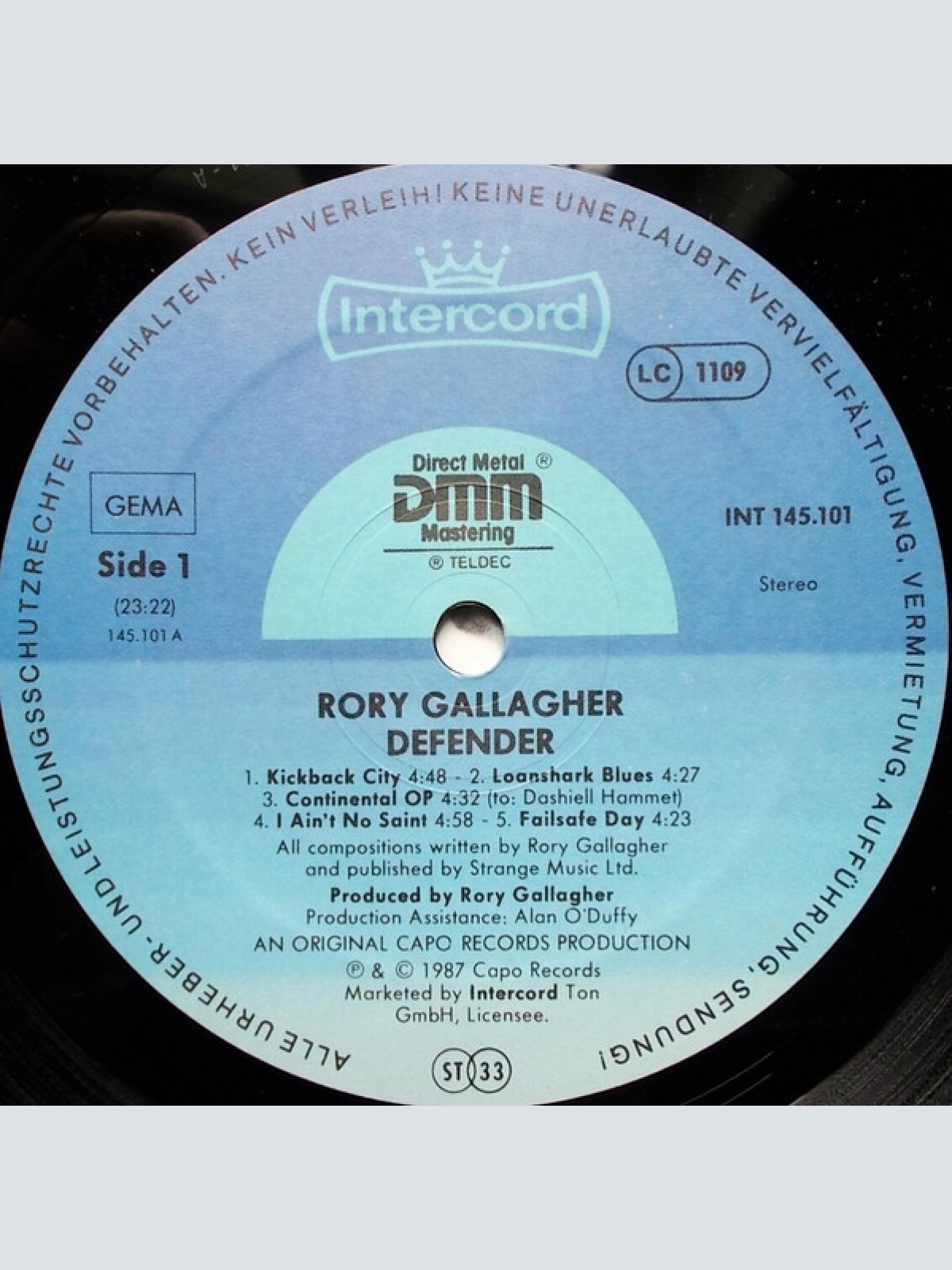 Vinyl / Rory Gallagher - Defender