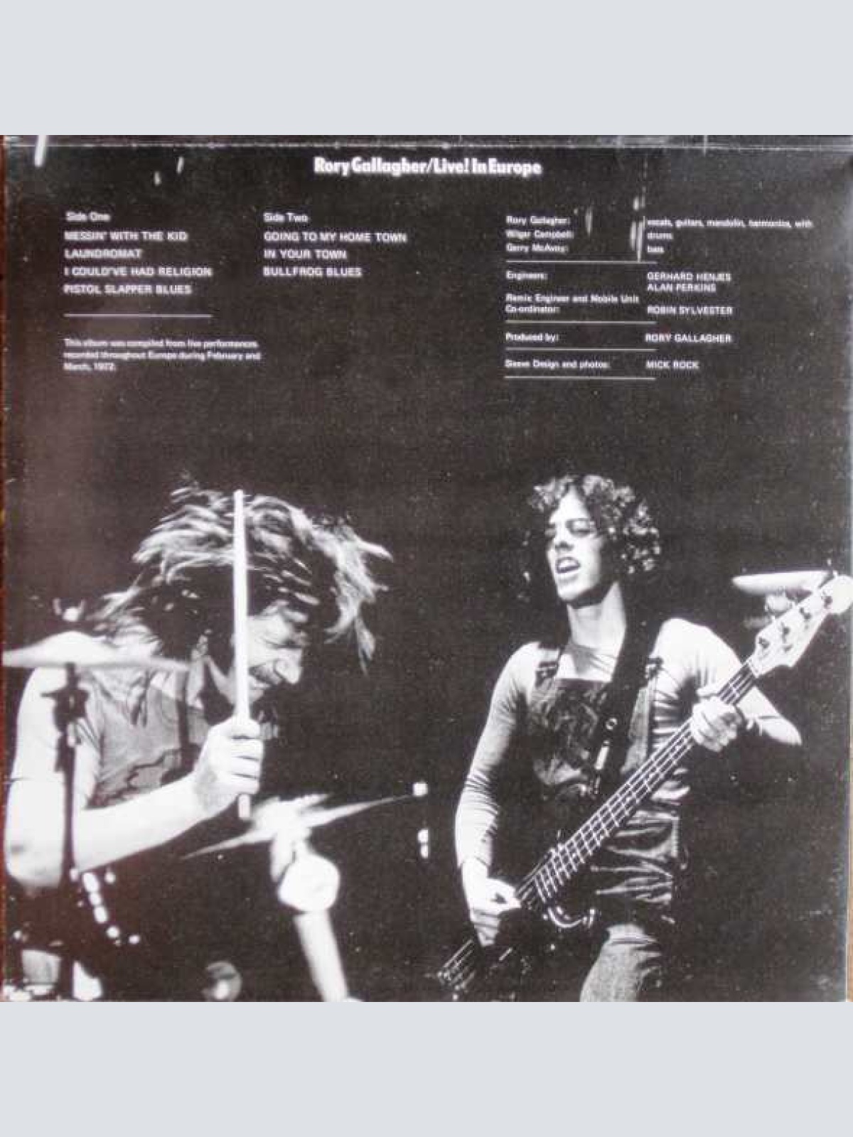 Vinyl / Rory Gallagher - Live! In Europe