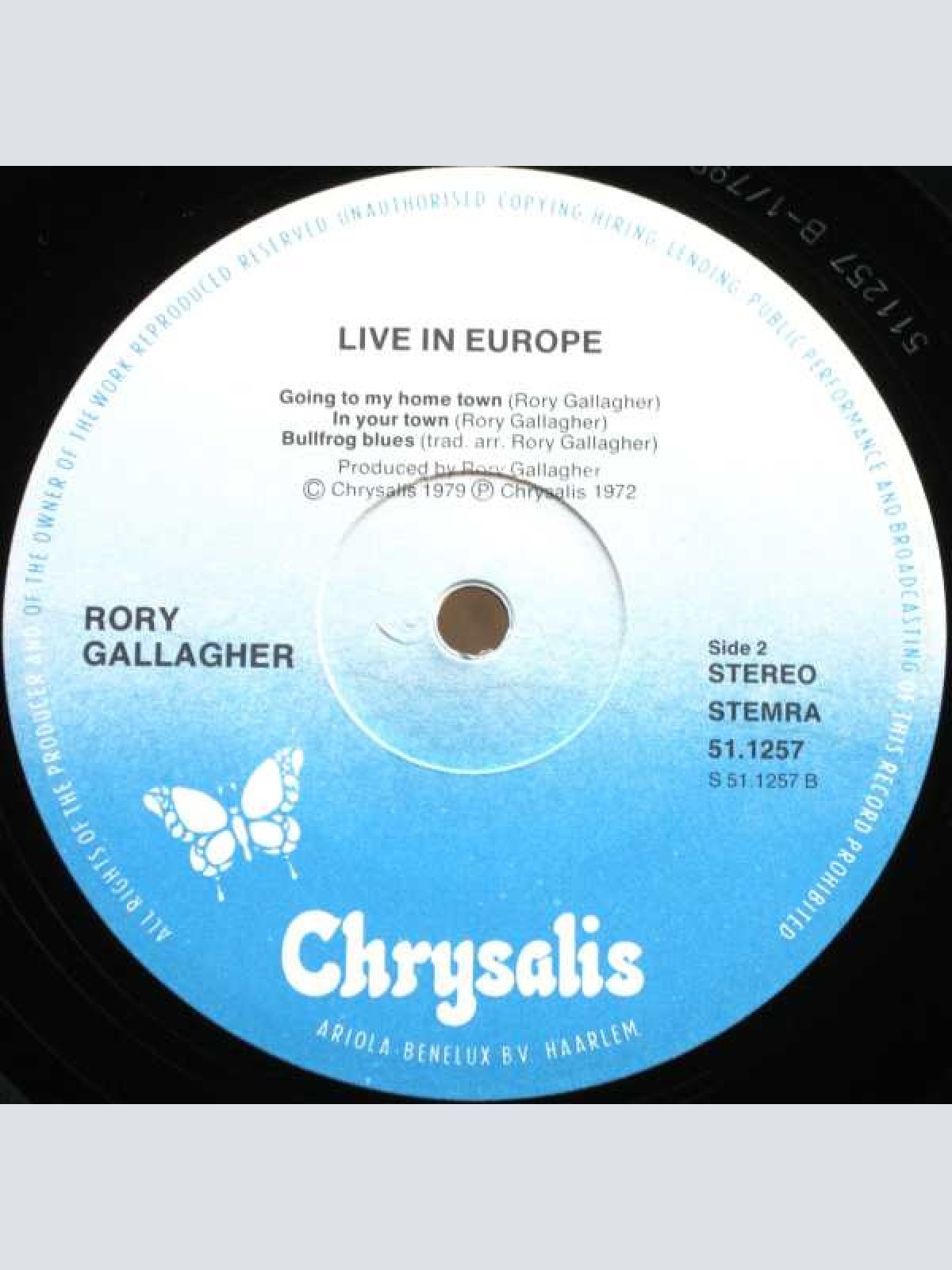 Vinyl / Rory Gallagher - Live! In Europe
