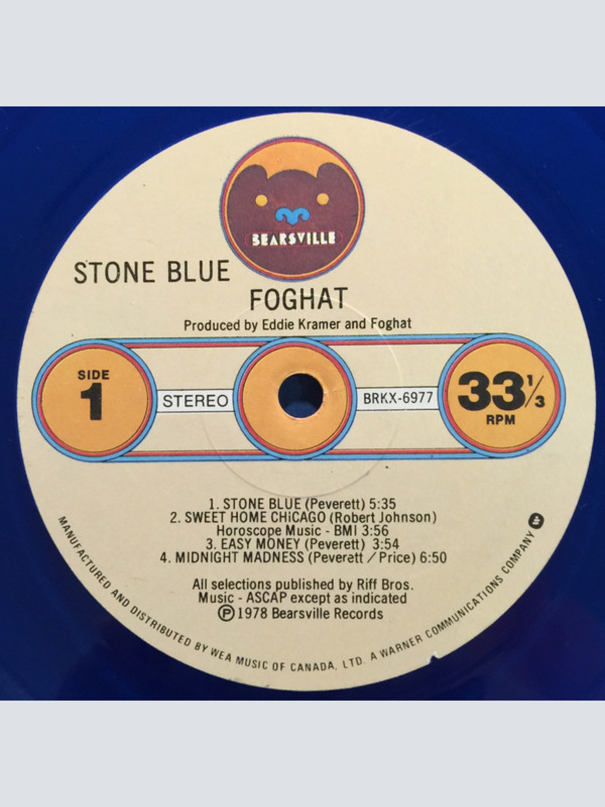 Vinyl / Foghat - Stone Blue
