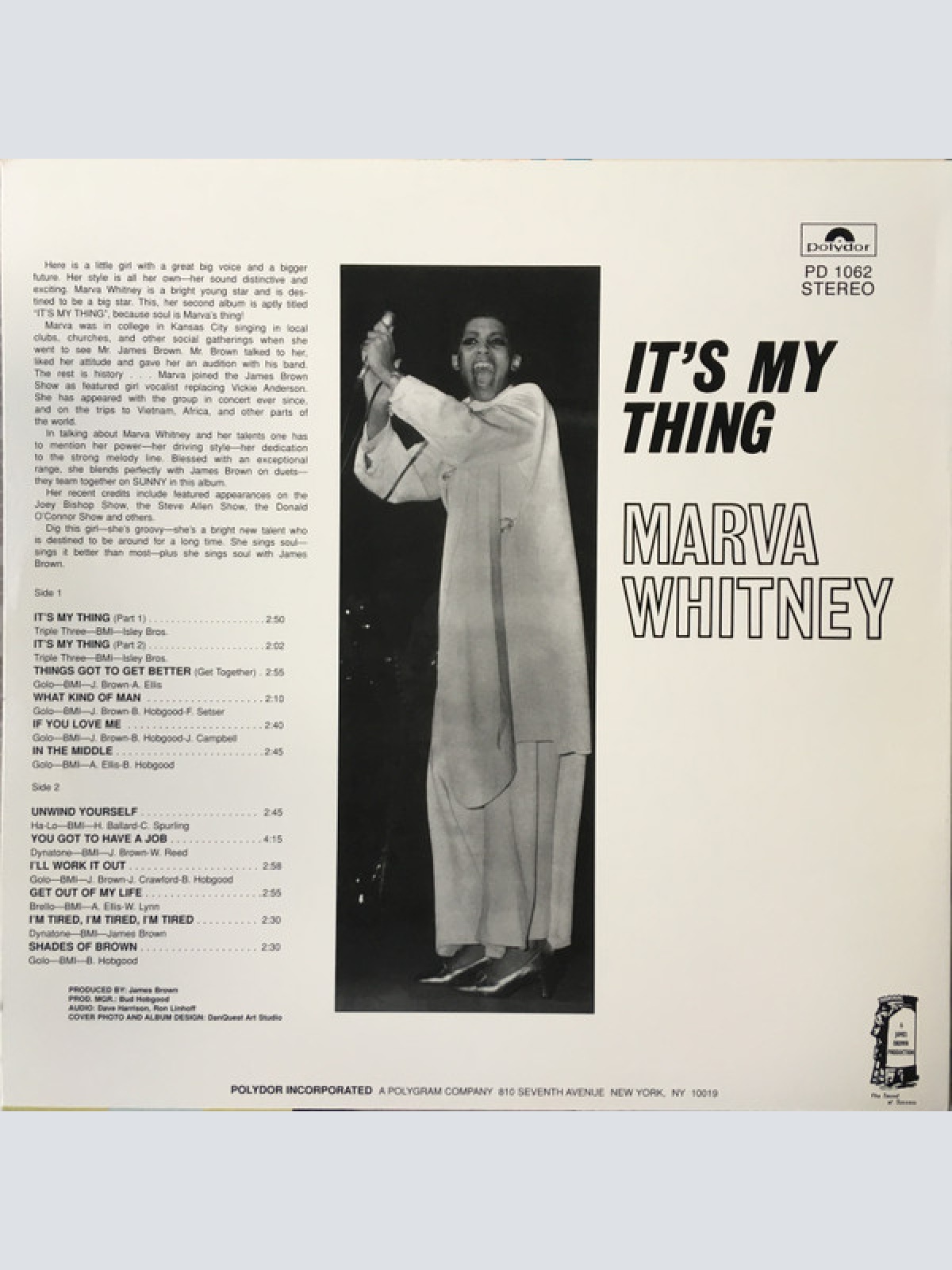 Vinyl / Marva Whitney - It's My Thing