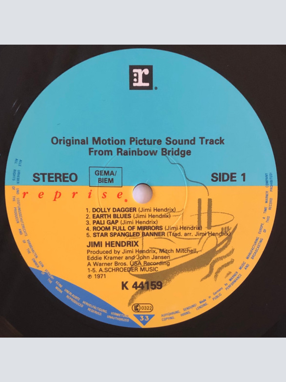 Vinyl / Jimi Hendrix - Rainbow Bridge (Original Motion Picture Sound Track)