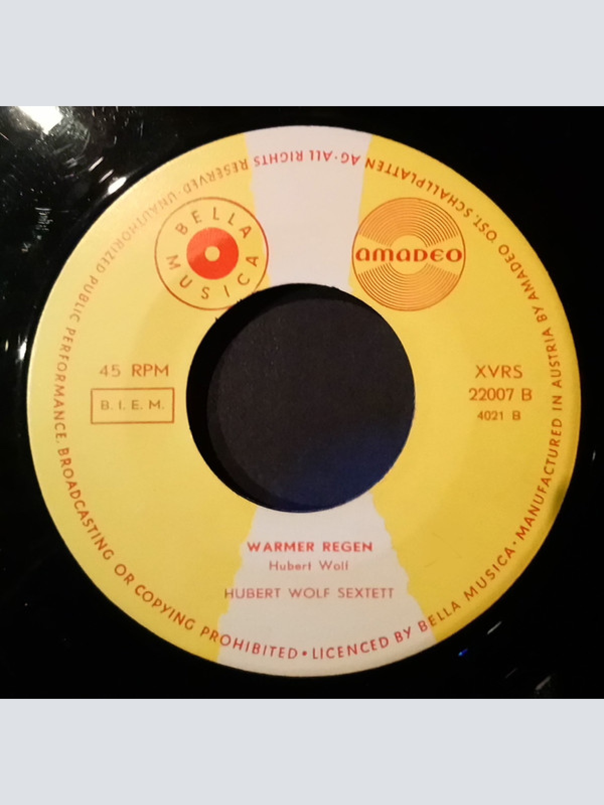 Vinyl / Hubert-Wolf-Sextett - Heisser Wind / Warmer Regen