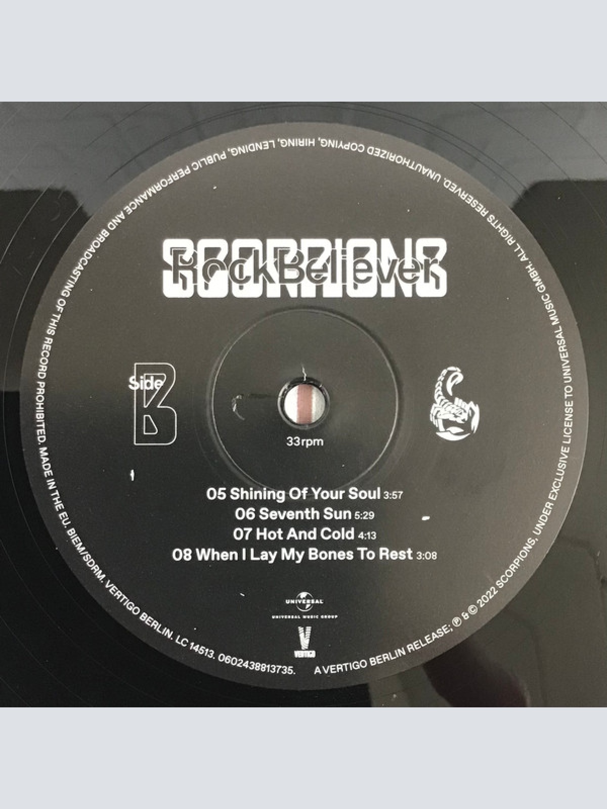 Vinyl / Scorpions - Rock Believer