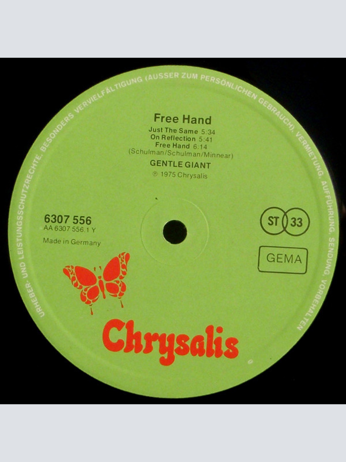 Vinyl / Gentle Giant - Free Hand