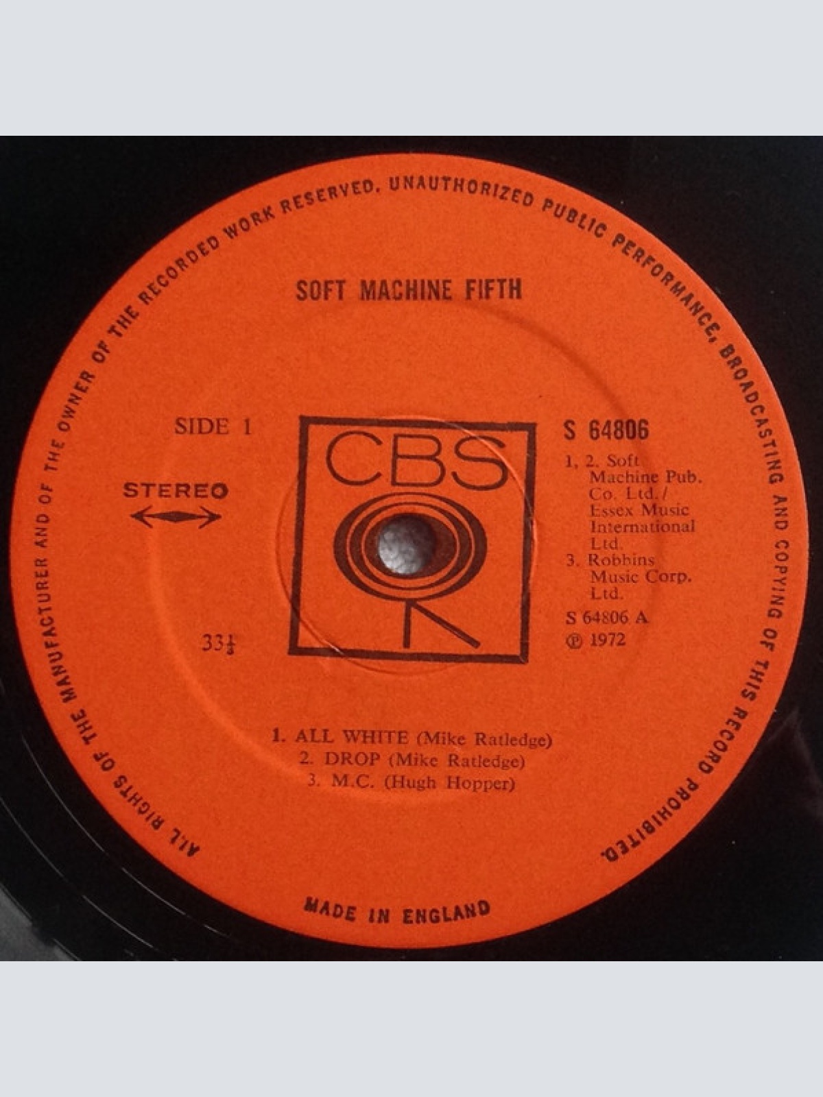 Vinyl / Soft Machine - Fifth