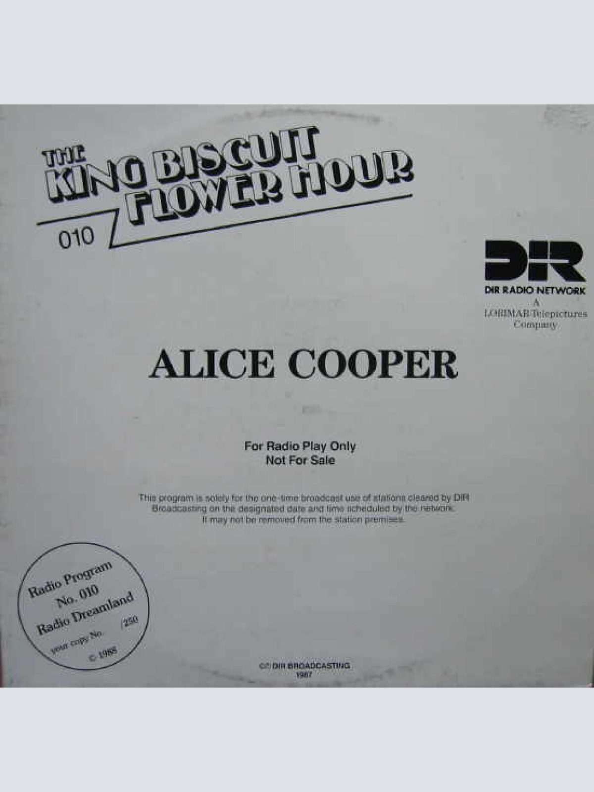 Vinyl / Alice Cooper (2) - The King Biscuit Flower Hour