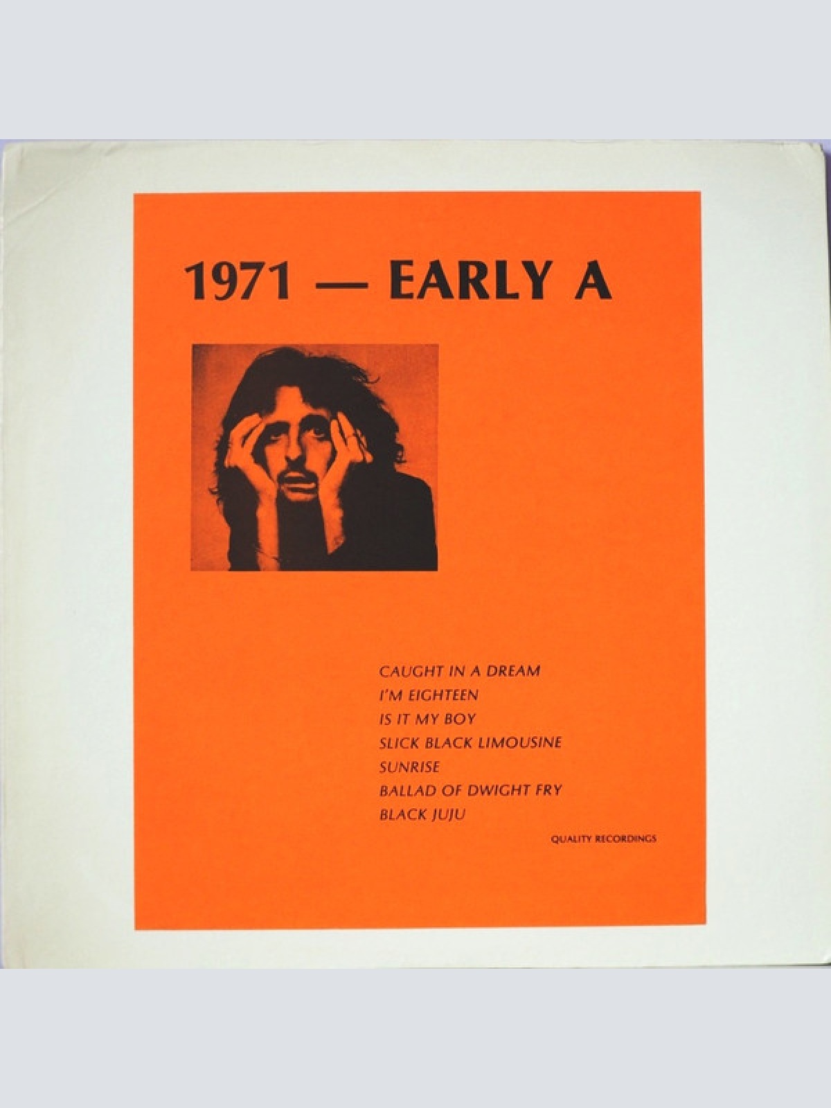 Vinyl / Alice Cooper - 1971 - Early A