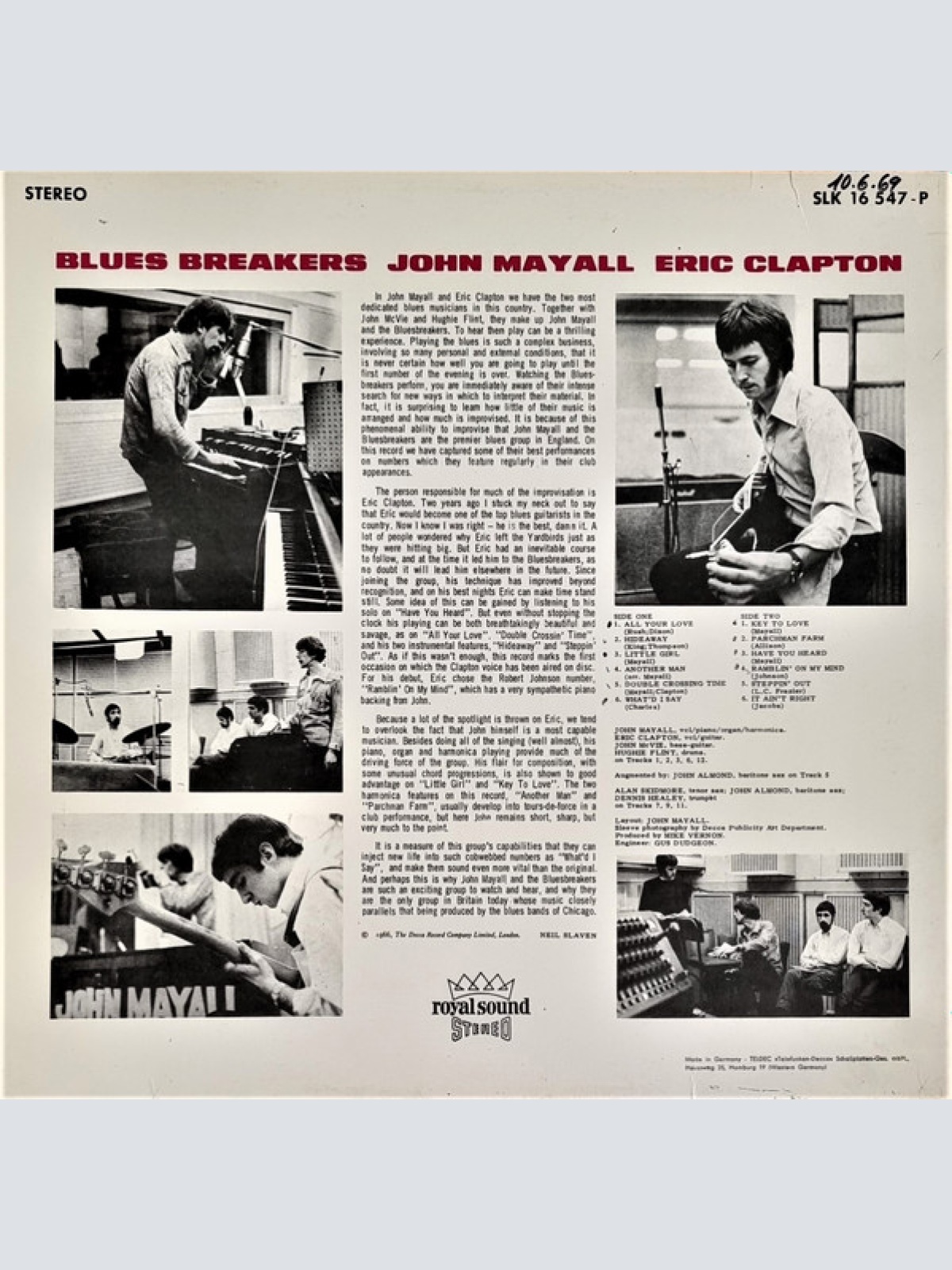 Vinyl / John Mayall With Eric Clapton - Blues Breakers