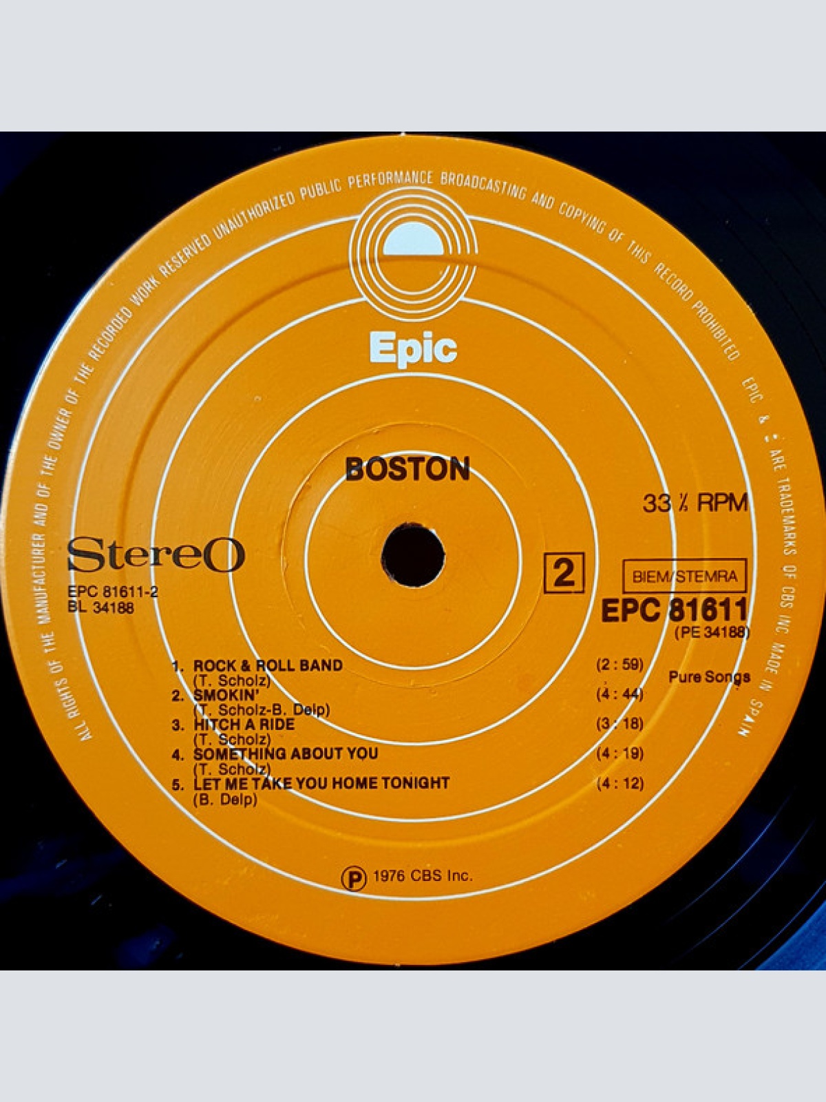 Vinyl / Boston - Boston