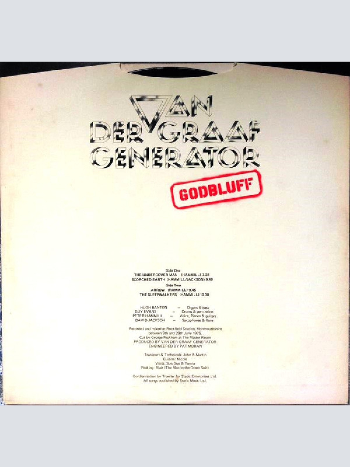 Vinyl / Van Der Graaf Generator - Godbluff