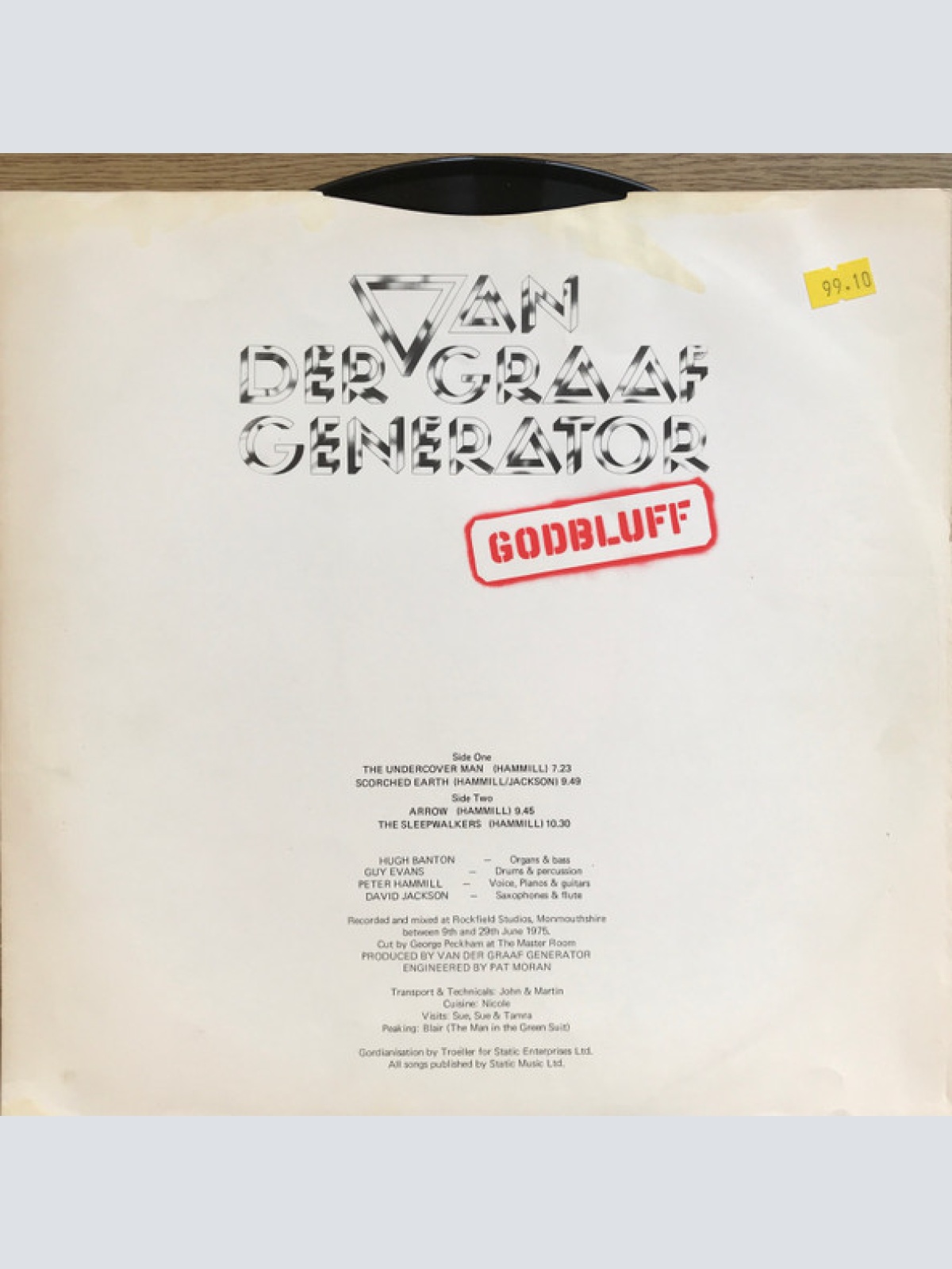 Vinyl / Van Der Graaf Generator - Godbluff