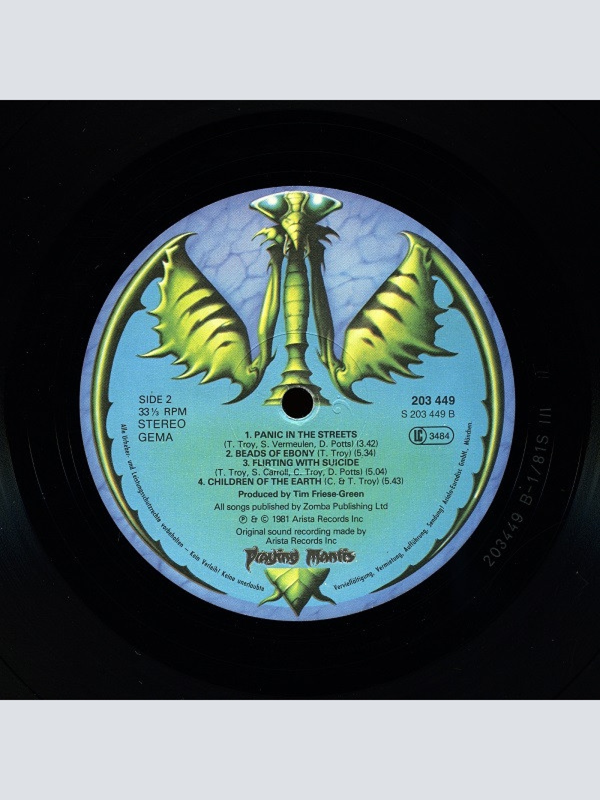 Vinyl / Praying Mantis (3) - Time Tells No Lies