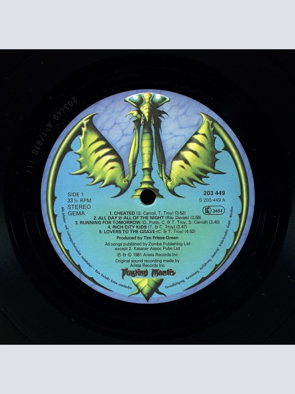 Vinyl / Praying Mantis (3) - Time Tells No Lies