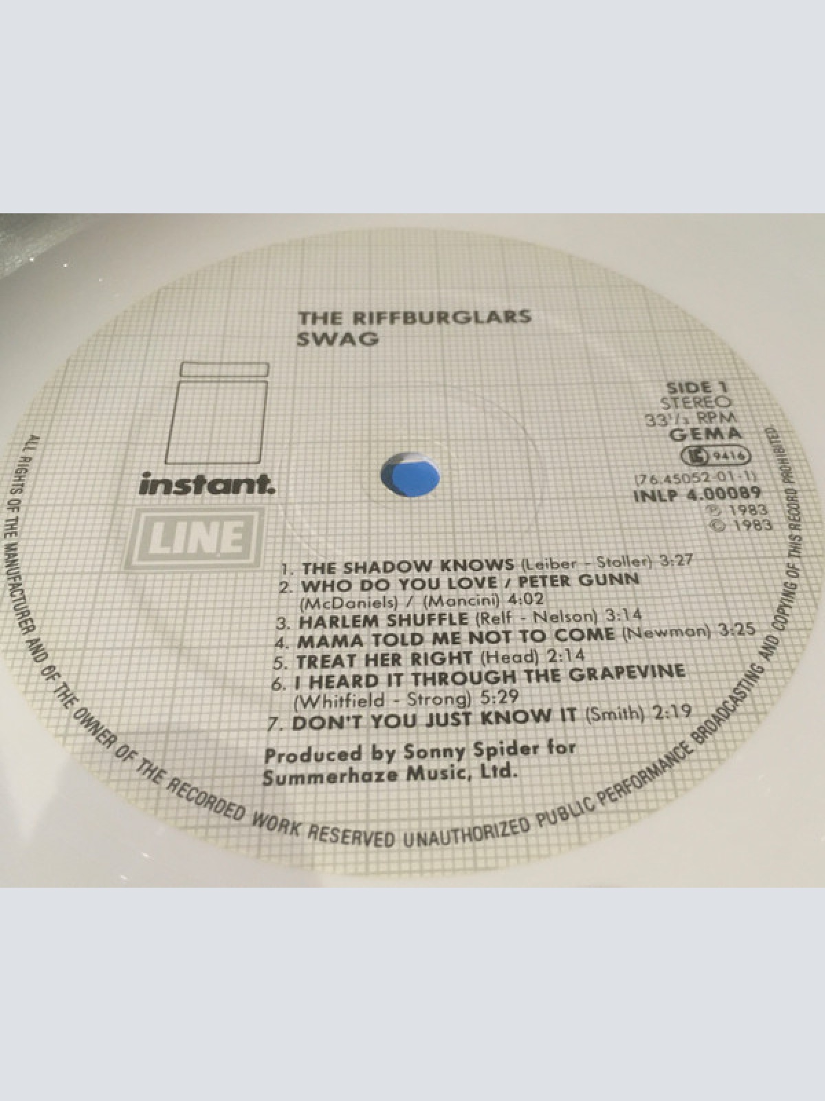 Vinyl / The Riffburglars - Swag