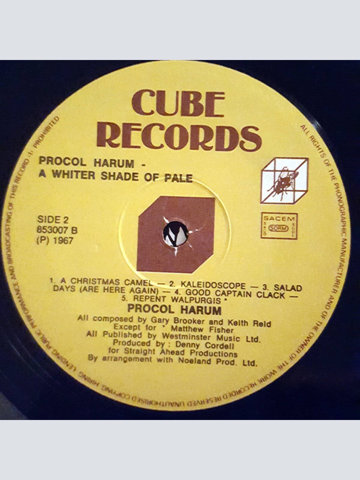 Vinyl / Procol Harum - A Whiter Shade Of Pale