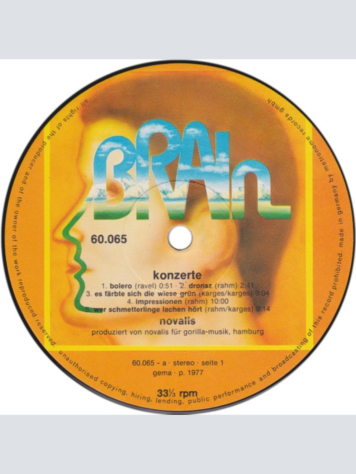 Vinyl / Novalis (3) - Konzerte