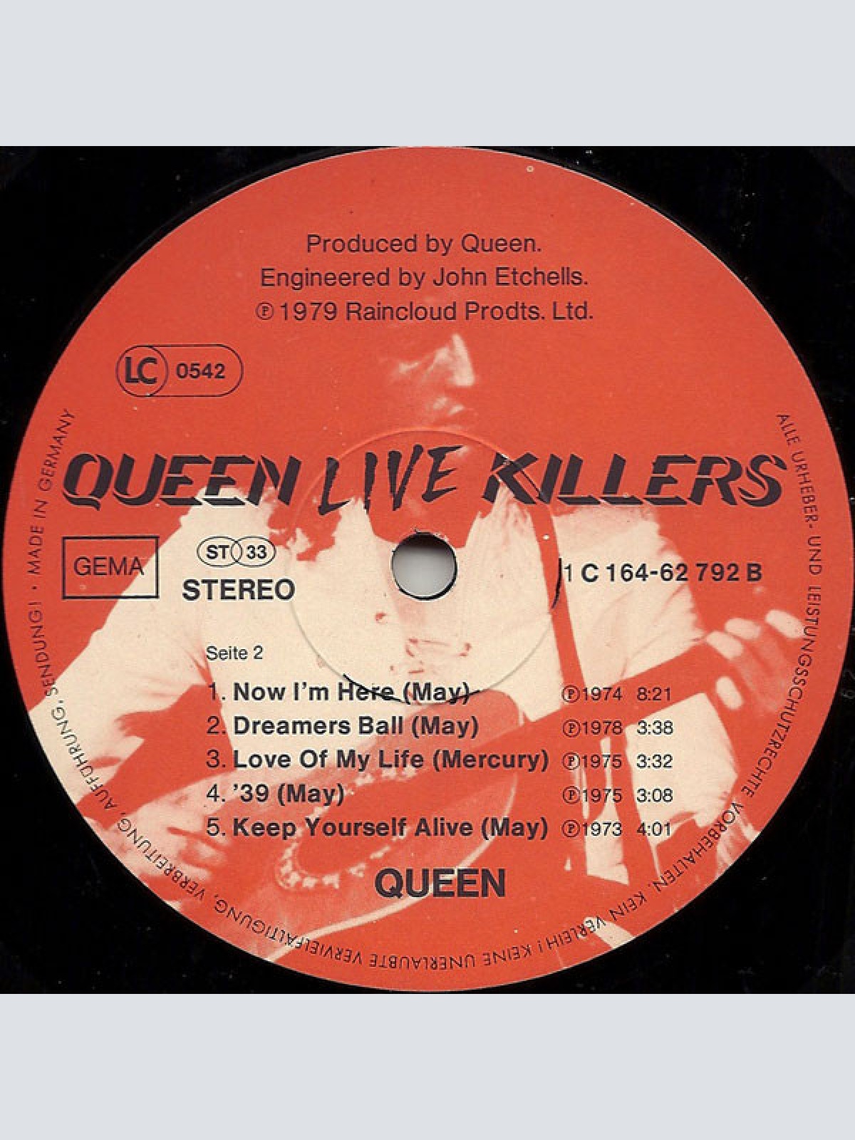 Vinyl / Queen - Live Killers