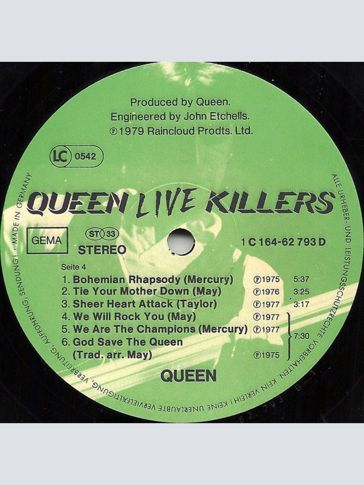 Vinyl / Queen - Live Killers