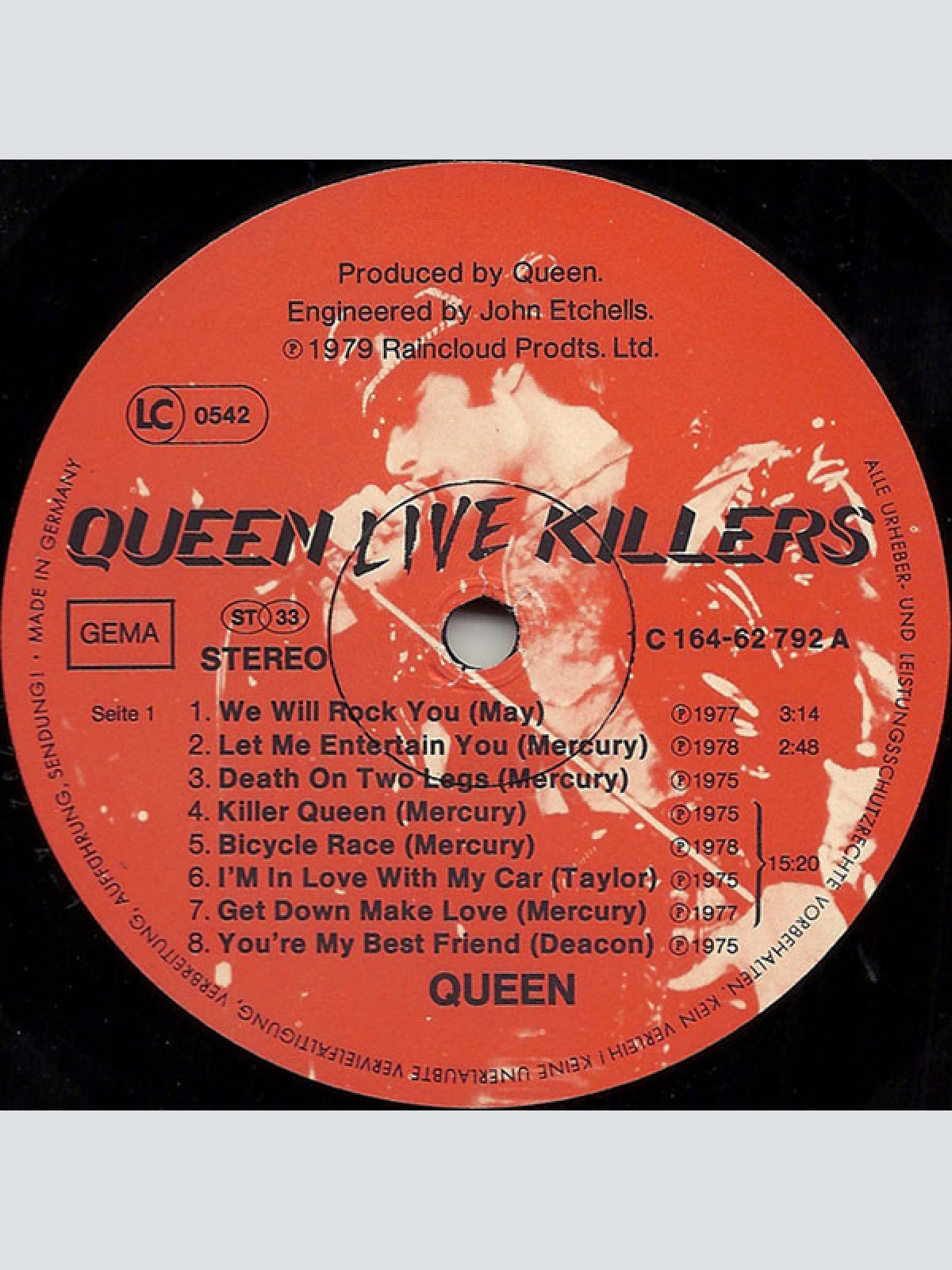 Vinyl / Queen - Live Killers