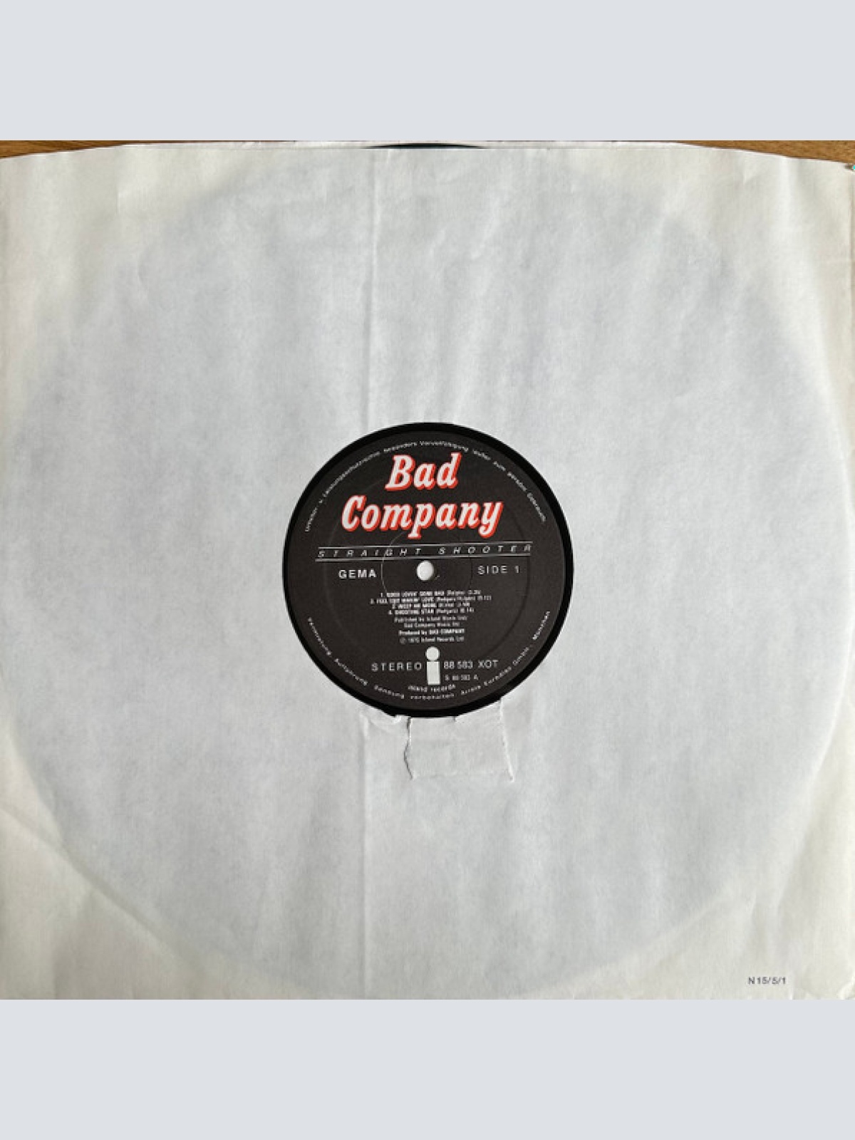Vinyl / Bad Company (3) - Straight Shooter