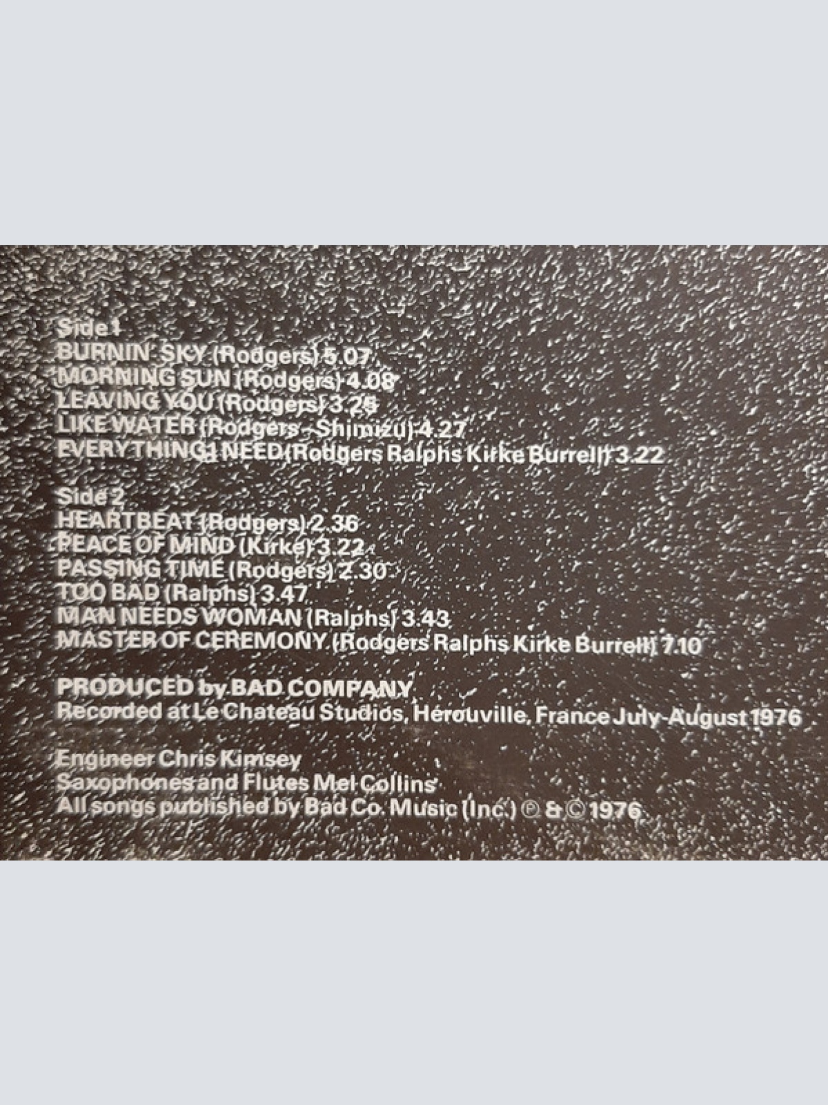 Vinyl / Bad Company (3) - Burnin' Sky