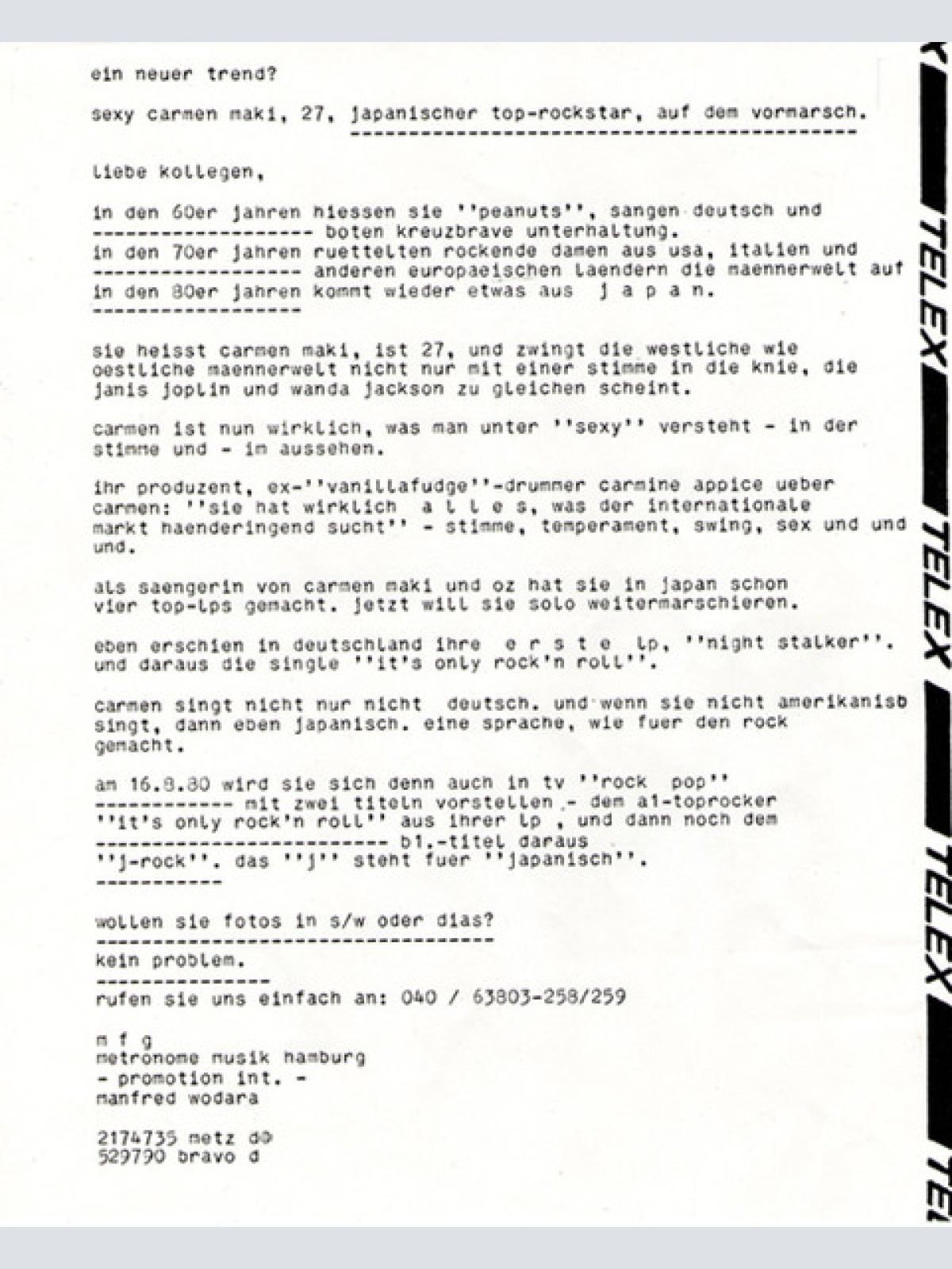 Vinyl / Carmen Maki - Night Stalker