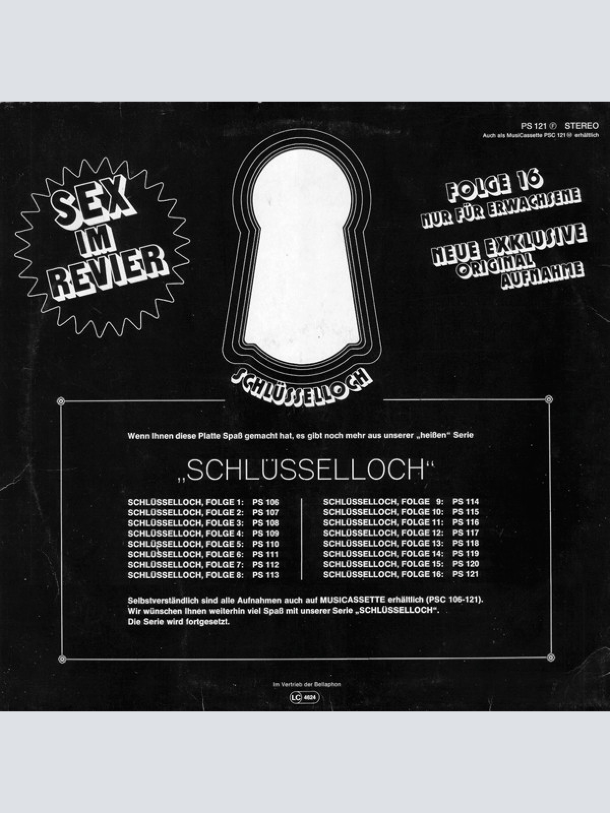 Vinyl / Unknown Artist - Schlüsselloch Folge 16 - Sex Im Revier