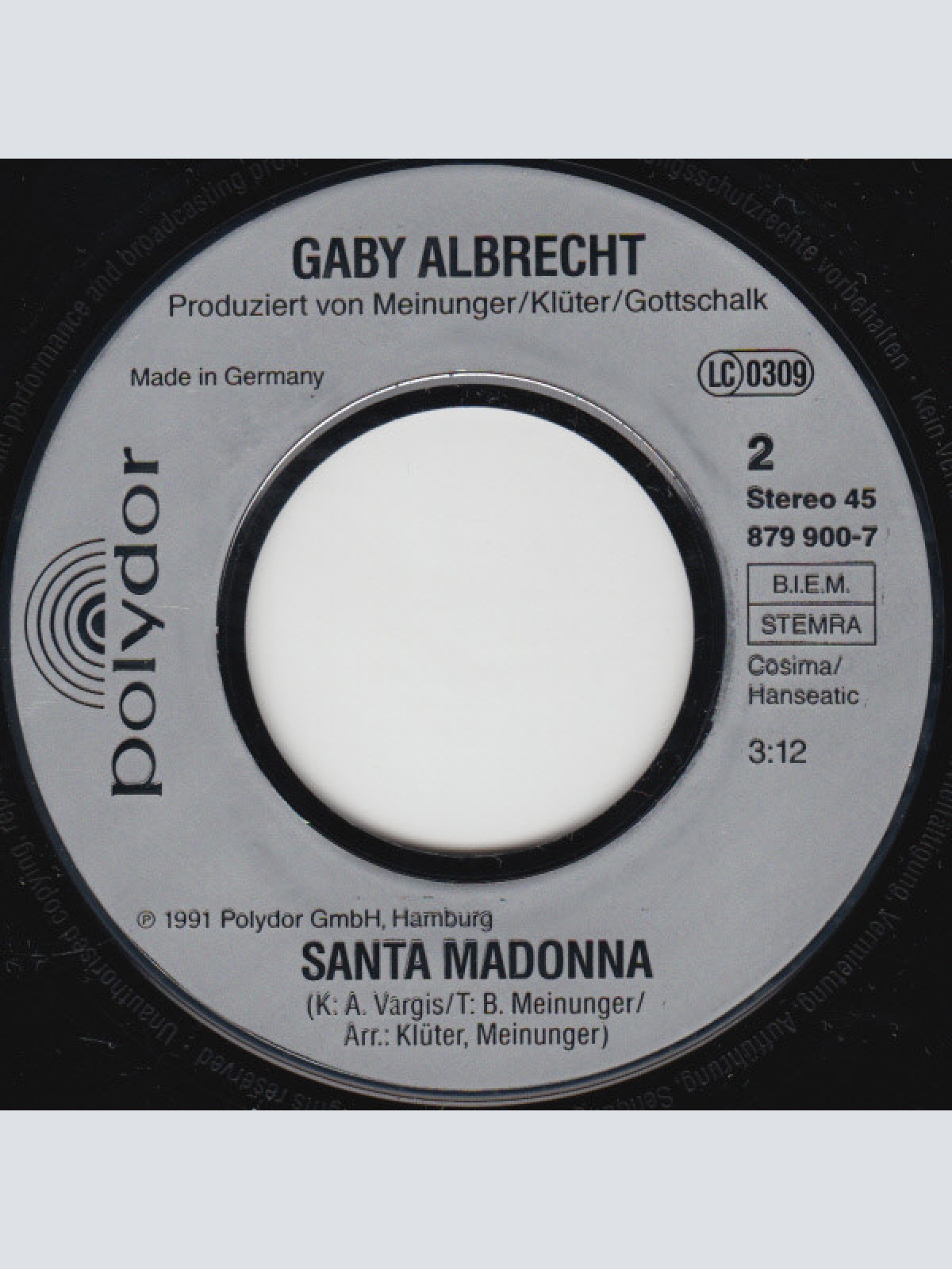 Vinyl / Gaby Albrecht - Hinterm Regenbogen