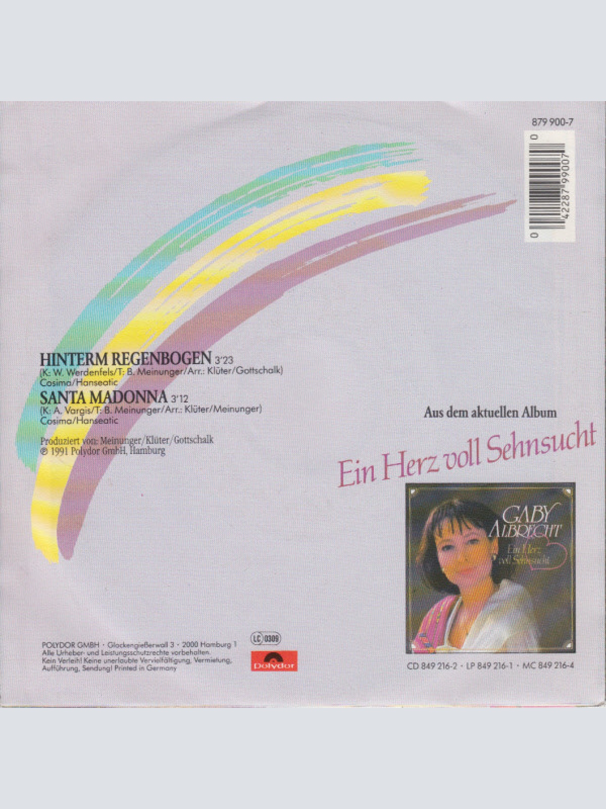 Vinyl / Gaby Albrecht - Hinterm Regenbogen