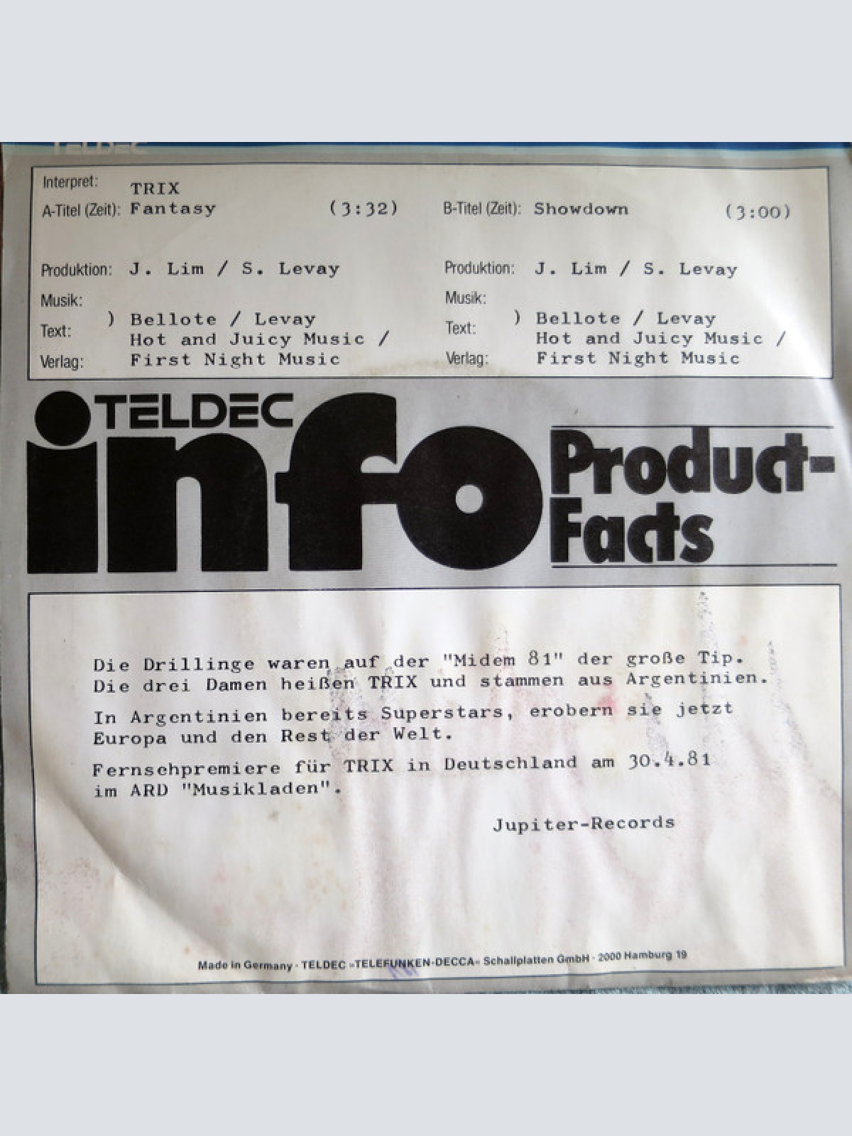 Vinyl / Trix (2) - Fantasy