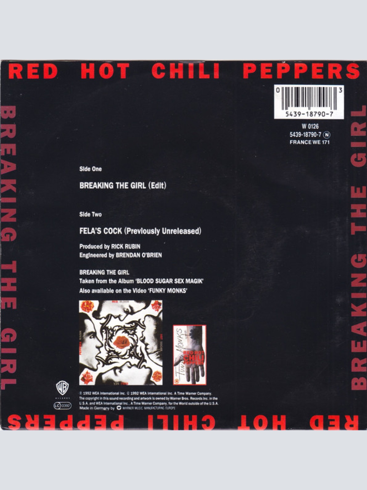Vinyl / Red Hot Chili Peppers - Breaking The Girl