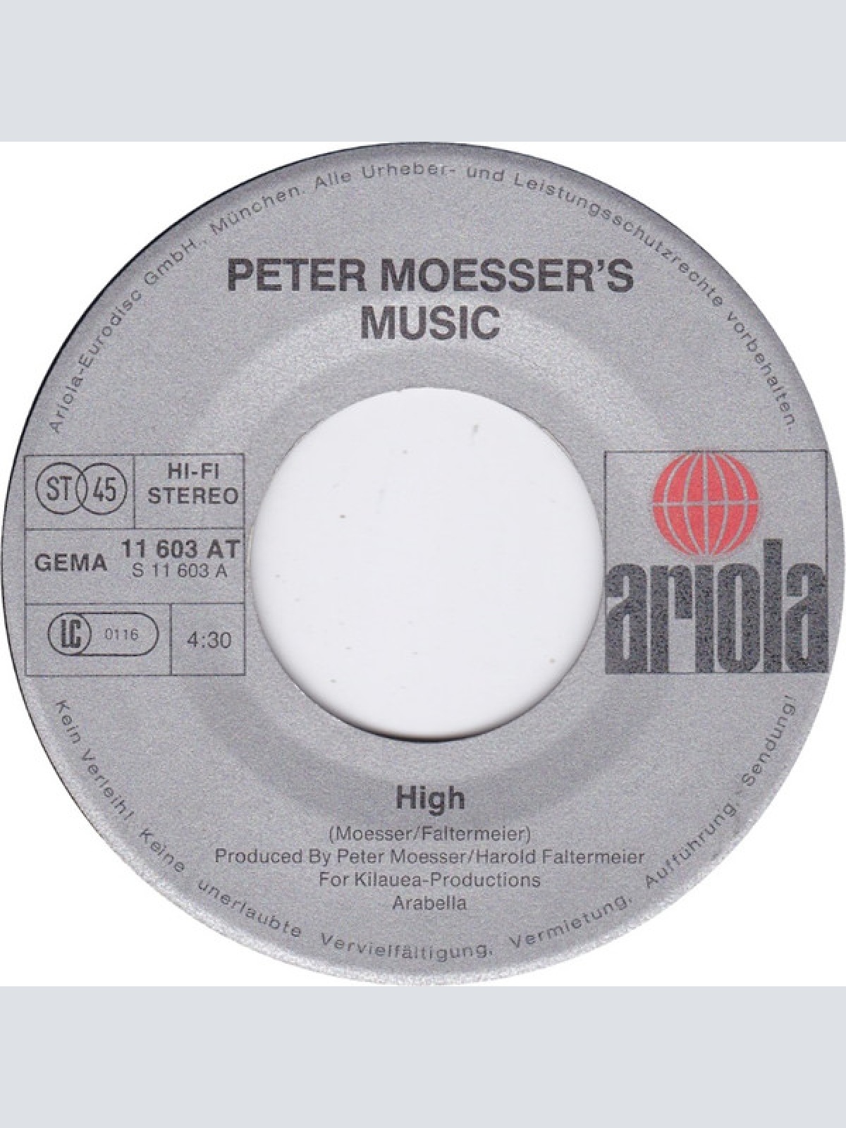 Vinyl / Peter Moesser's Music - High