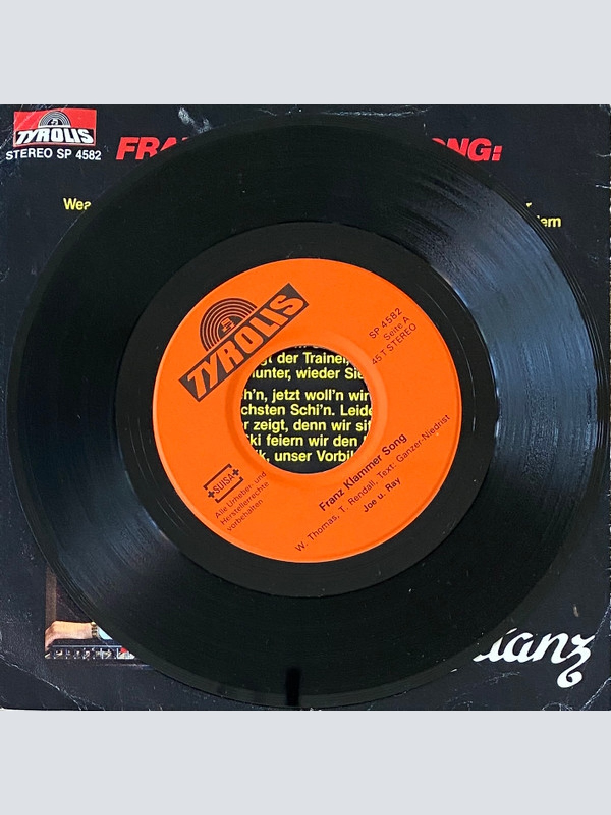 Vinyl / Joe & Ray - Franz Klammer Song