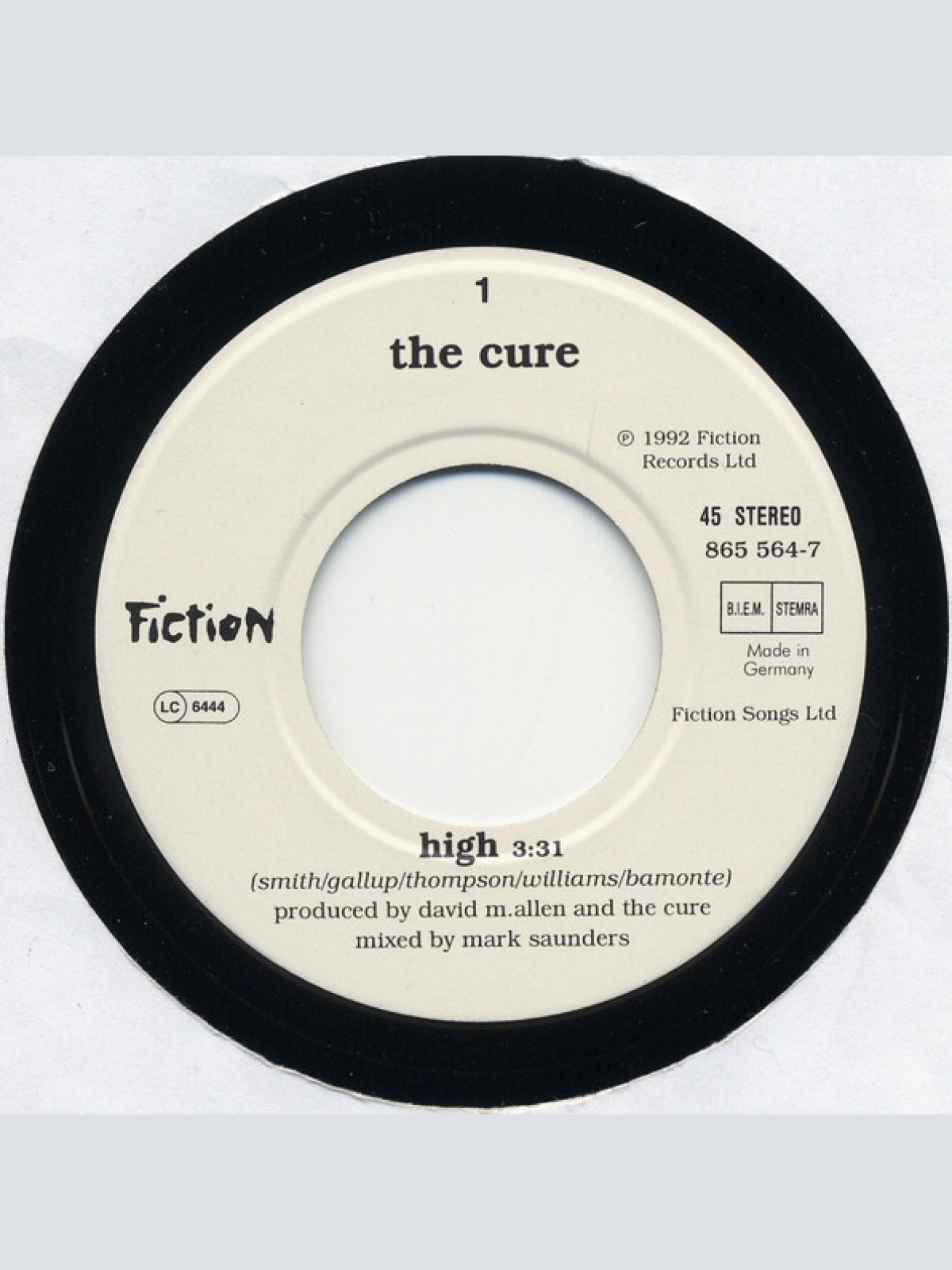 Vinyl / The Cure - High