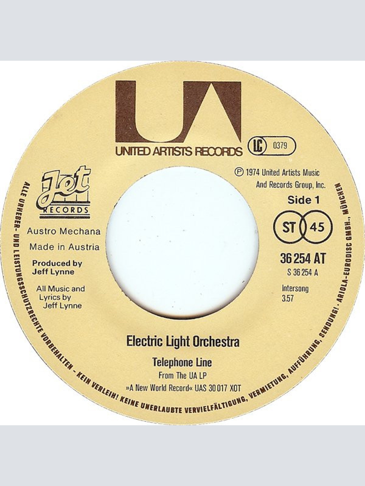 Vinyl / Electric Light Orchestra - Telephone Line