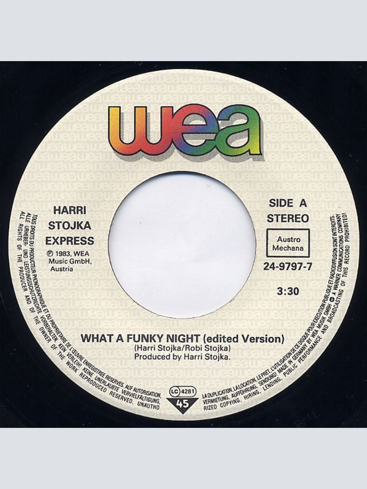Vinyl / Harri Stojka Express - What A Funky Night