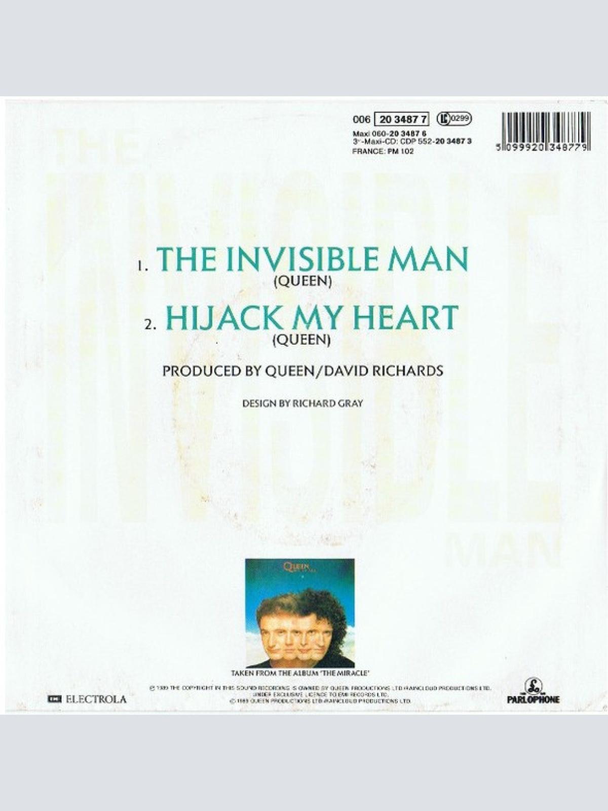 Vinyl / Queen - The Invisible Man