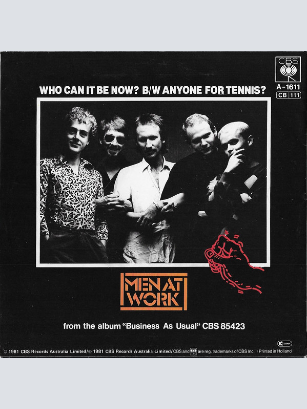 Vinyl / Men At Work - Who Can It Be Now?