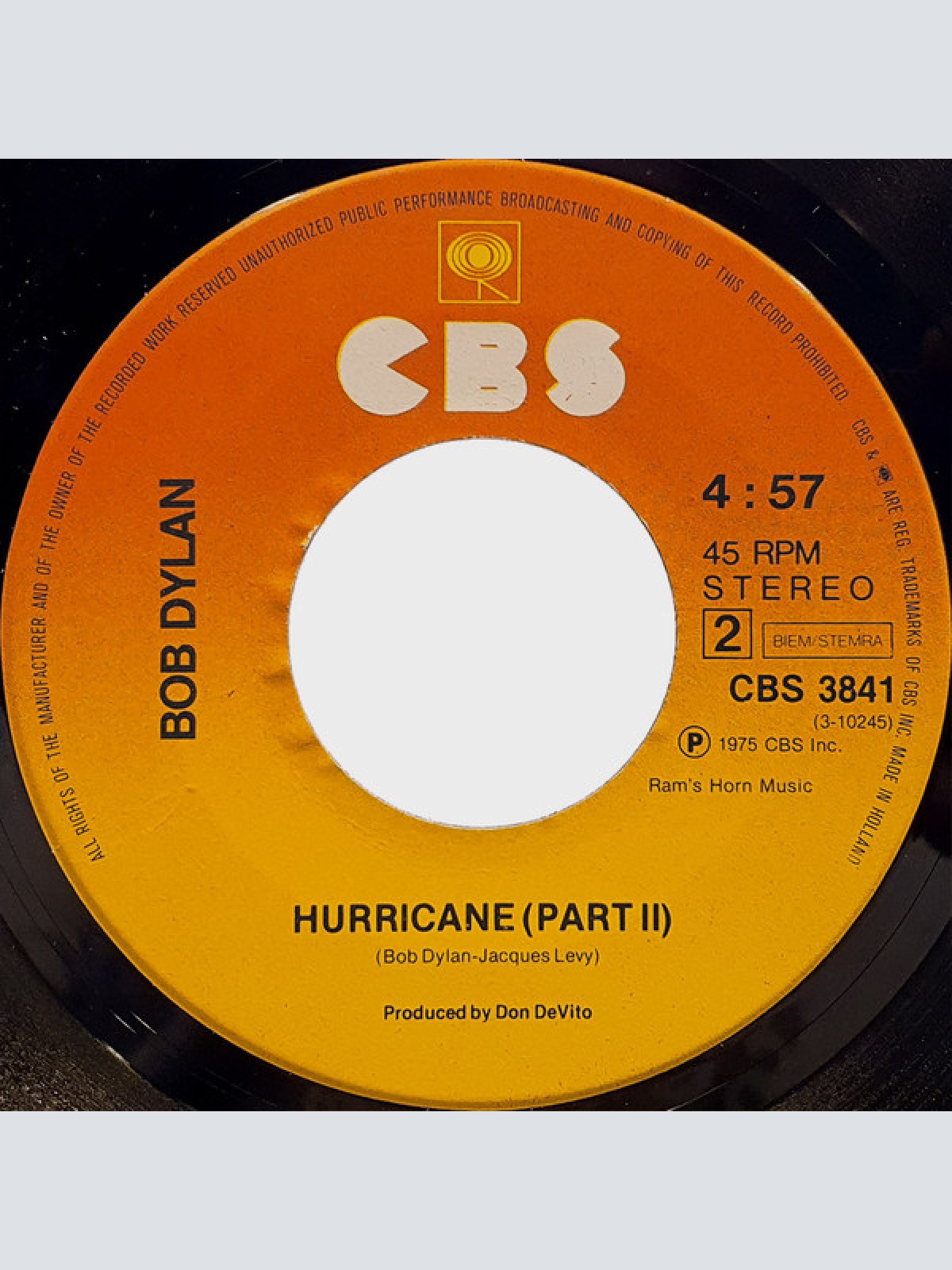 Vinyl / Bob Dylan - Hurricane