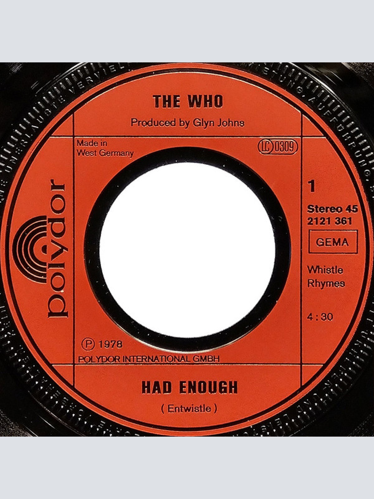 Vinyl / The Who - Who Are You / Had Enough
