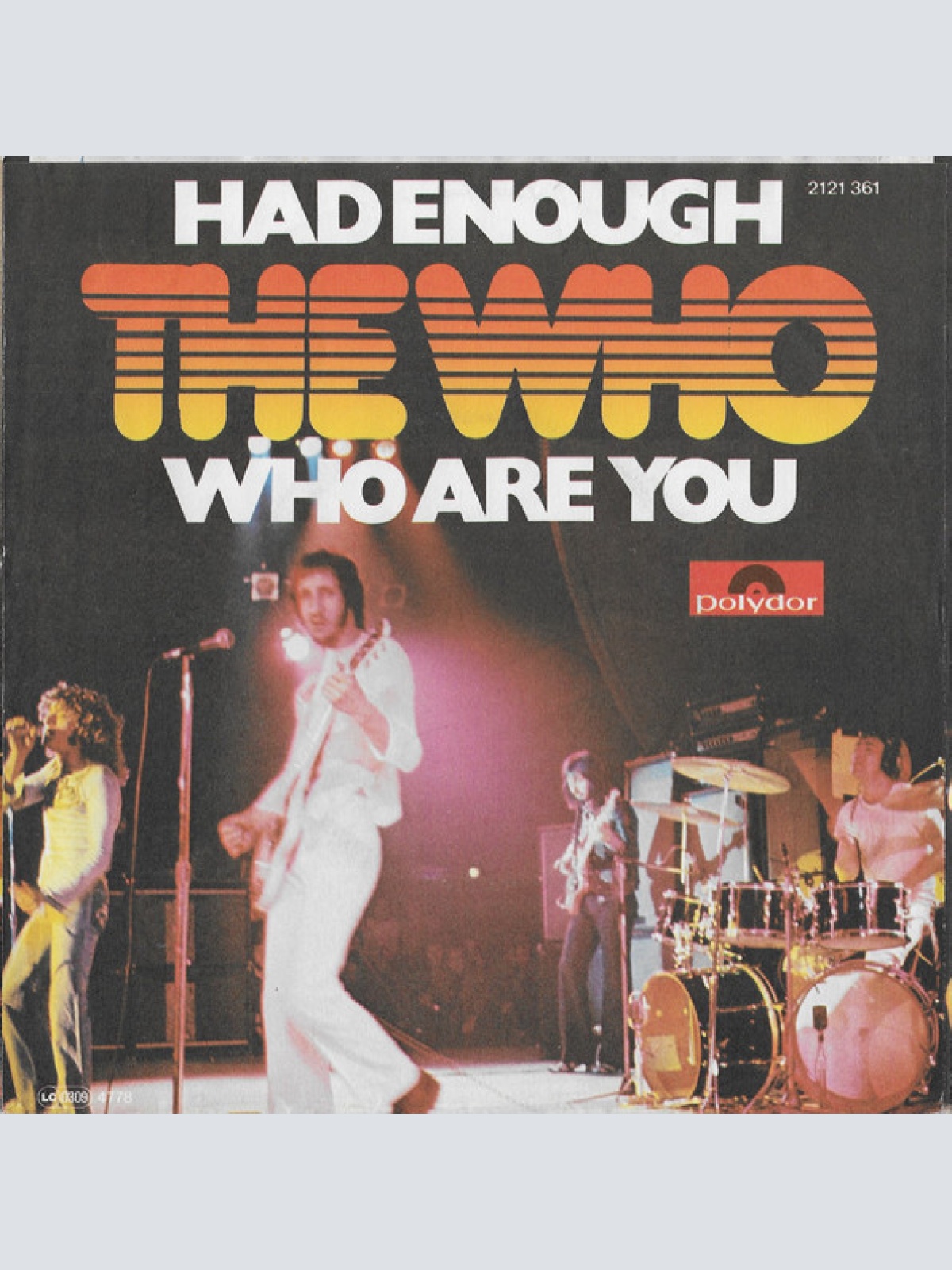 Vinyl / The Who - Who Are You / Had Enough