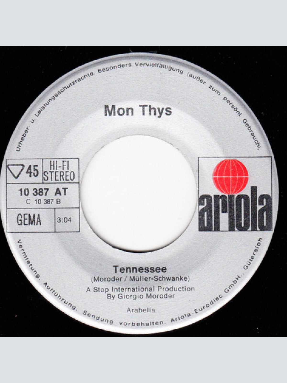 Vinyl / Mon Thys - Help Sally Help