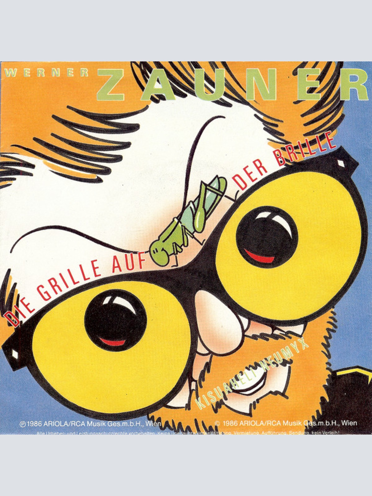 Vinyl / Werner Zauner - Die Grille Auf Der Brille