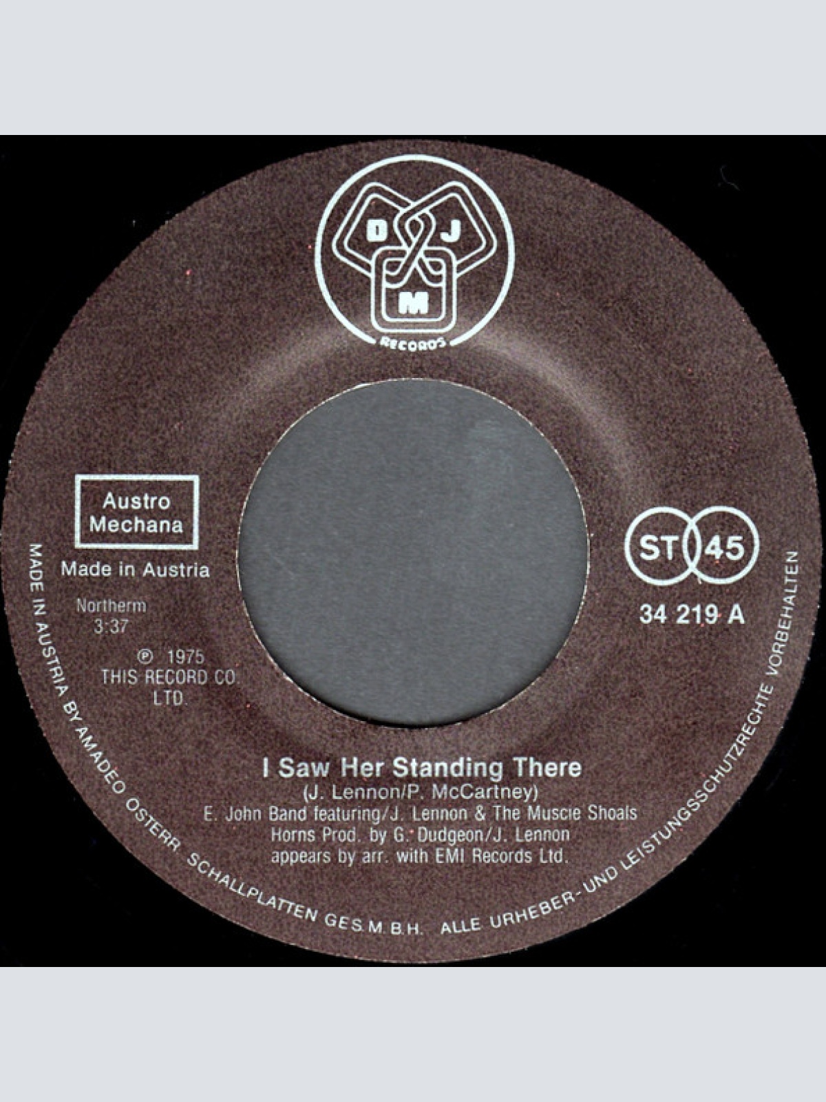 Vinyl / Elton John Band Featuring John Lennon - I Saw Her Standing There
